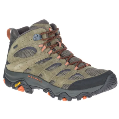 Férfi bokáig érő túracipő MERRELL Moab 3 Mid GTX M olive
