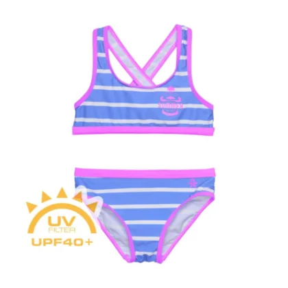 Lány fürdőruhák COLOR KIDS Bikini - AOP, azure blue 720122.7553