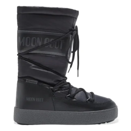 Női bokacsizmák télen MOON BOOT LTRACK HIGH NYLON WP, 001 black