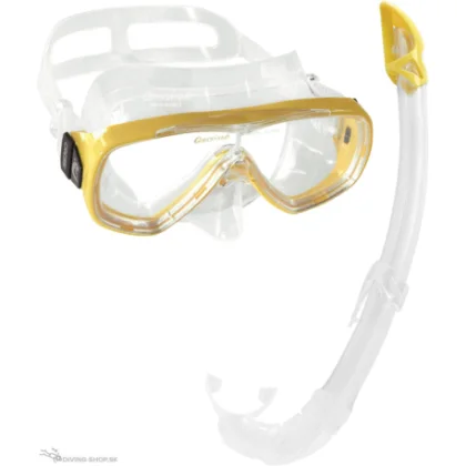 Búvár sznorkel szett CRESSI ONDA + MEXICO COMBO CLEAR YELLOW