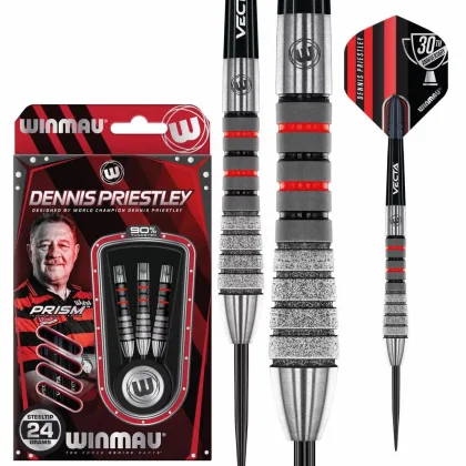 Dart szett steel Winmau Dennis Priestley Diamond 3-ZERO 24g, 90%