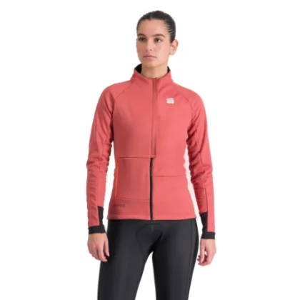 Női kerékpáros dzseki SPORTFUL Super w jacket, dusty red