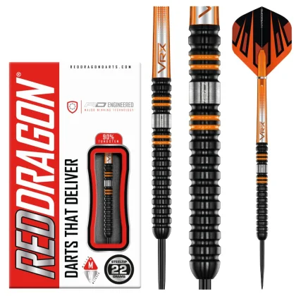 DART SZETT STEEL RED DRAGON AMBERJACK PRO 1, 22g 90%