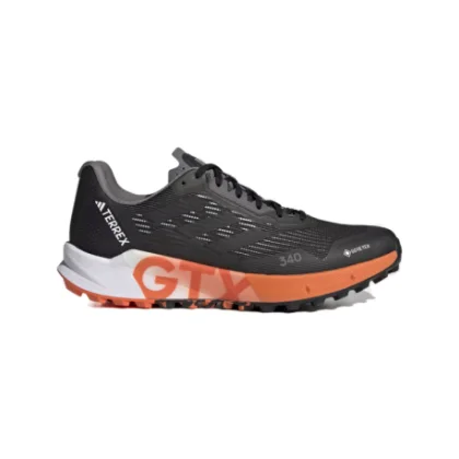 Férfi futó trail cipők ADIDAS Terrex Agravic Flow 2 GTX core black core black orange