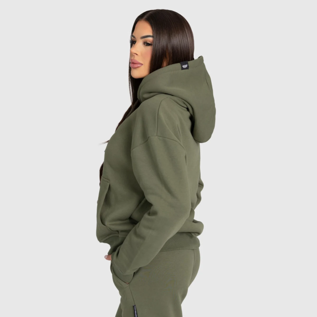 Női pulóver Iron Aesthetics Cargo, zöld · záber 3