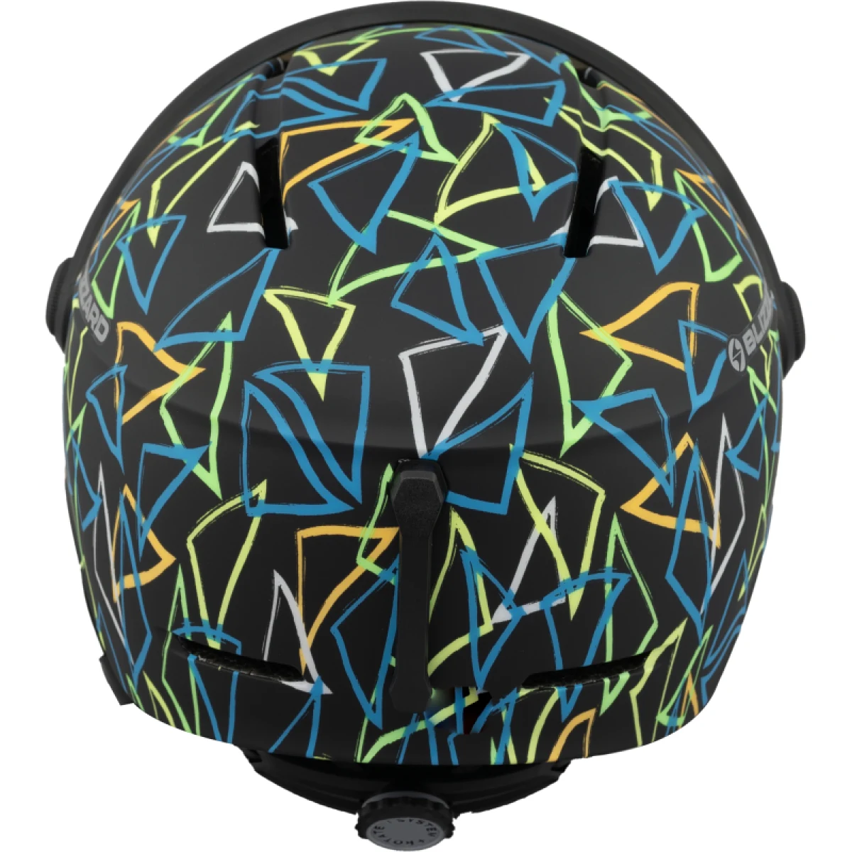 Junior sí sisak pajzssal BLIZZARD Flash Visor junior ski helmet, black multicolor, orange lens, silver mirror S2 · záber 6