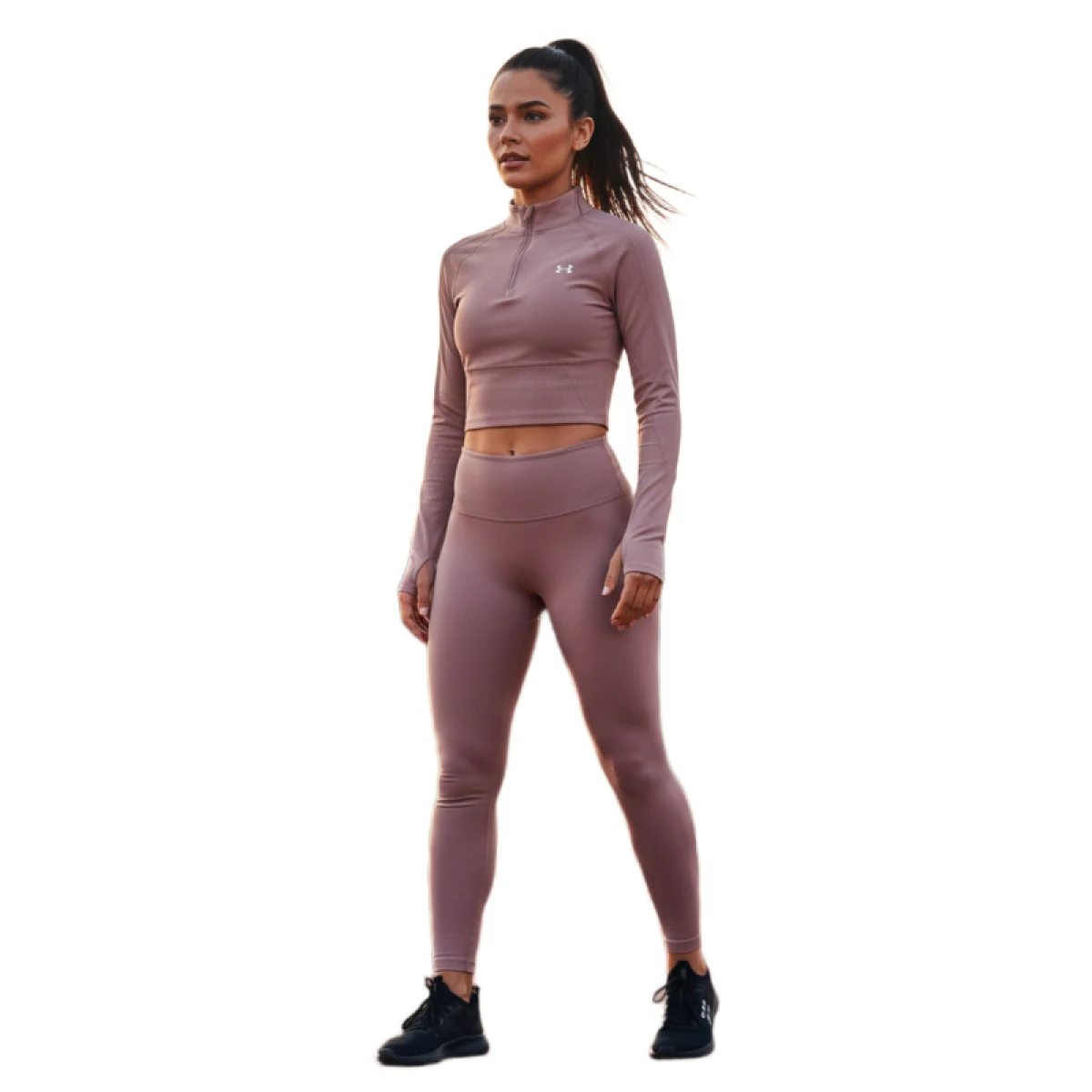 Női hosszú ujjú edzőpóló UNDER ARMOUR UA HG Rib 1 4 Zip · záber 2