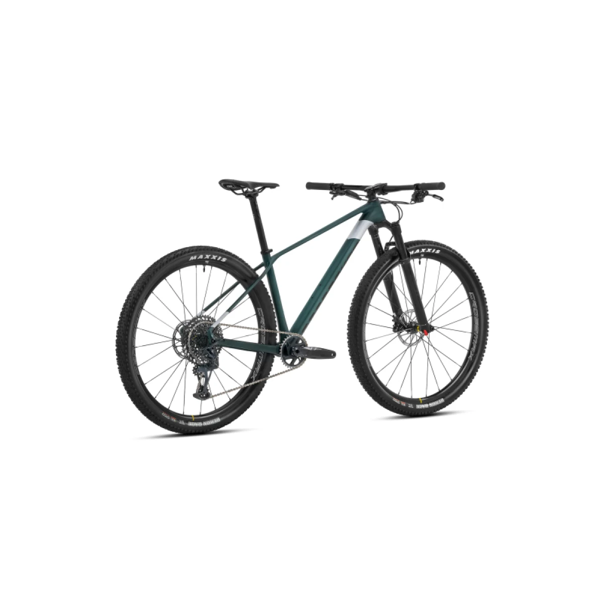 Túrázó kerékpár MONDRAKER Podium Carbon, translucent green carbon racing silver · záber 3