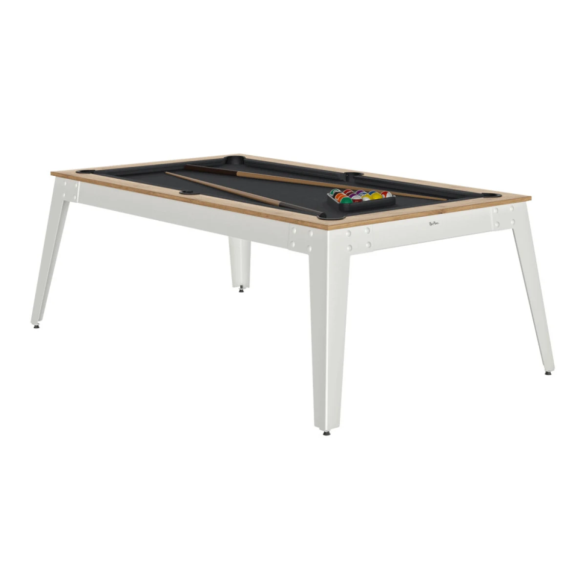 Rene Pierre Billard Steel Chêne sablé / blanc luxus billiárd asztal · záber 1