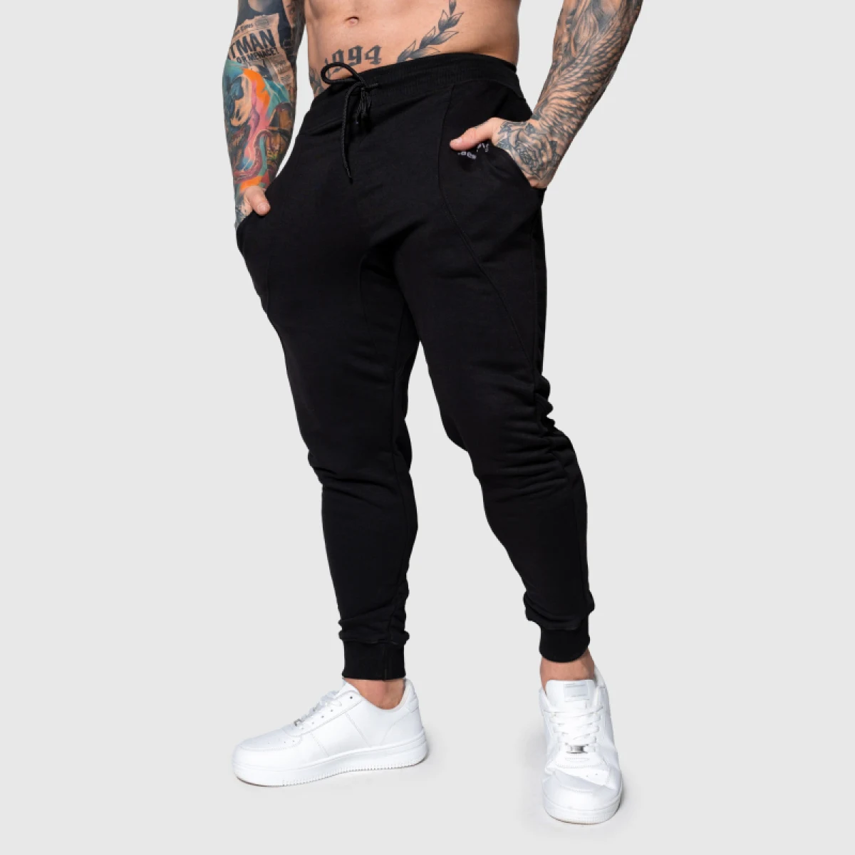 Férfi sportos melegítőnadrág Iron Aesthetics Flexi, fekete · záber 4