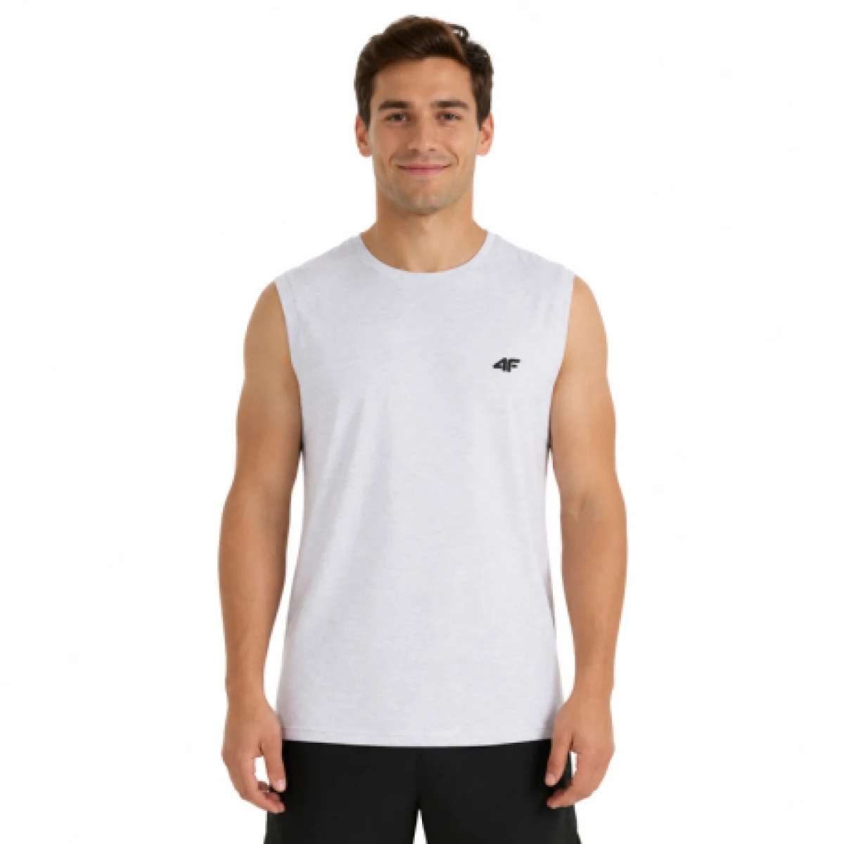 Férfi ujjatlan póló 4F SLEEVELESS M306-10S-WHITE · záber 1