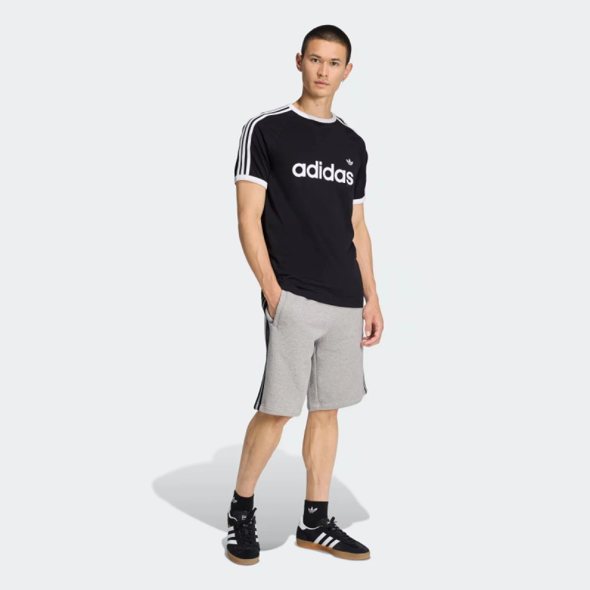 Férfi rövidnadrágok ADIDAS ORIGINALS 3S SHO MGREYH · záber 4