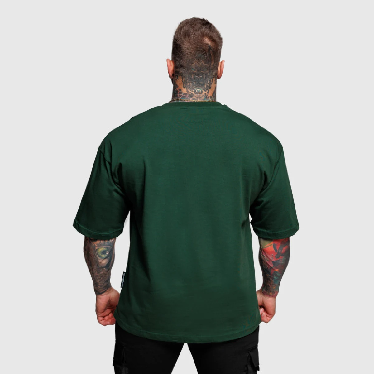 Oversize póló Iron Aesthetics Major, zöld · záber 4