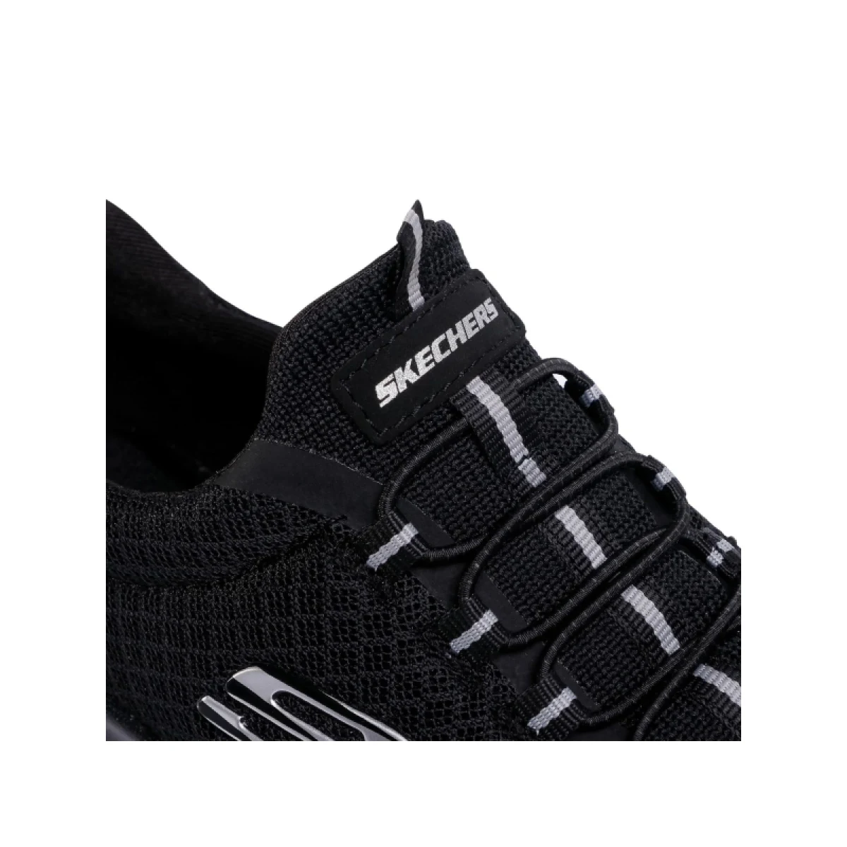 Női szabadidőcipők SKECHERS Summits Slip-Ins W black white · záber 5