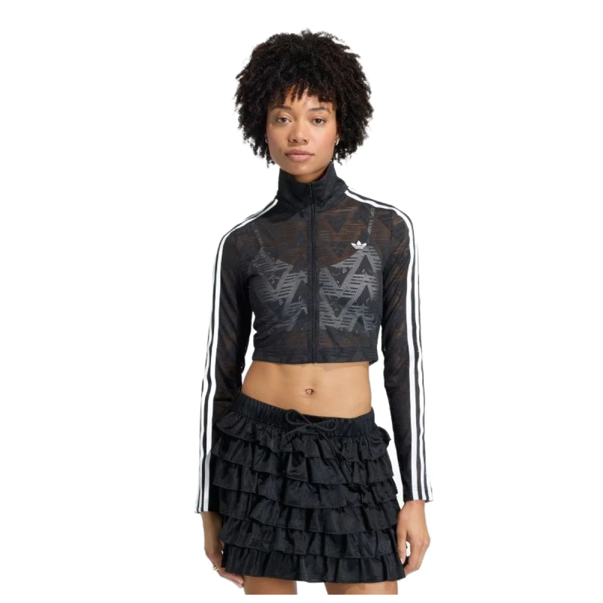 Női cipzáras pulóver ADIDAS ORIGINALS FIREBIRD LACETT BLACK · záber 8