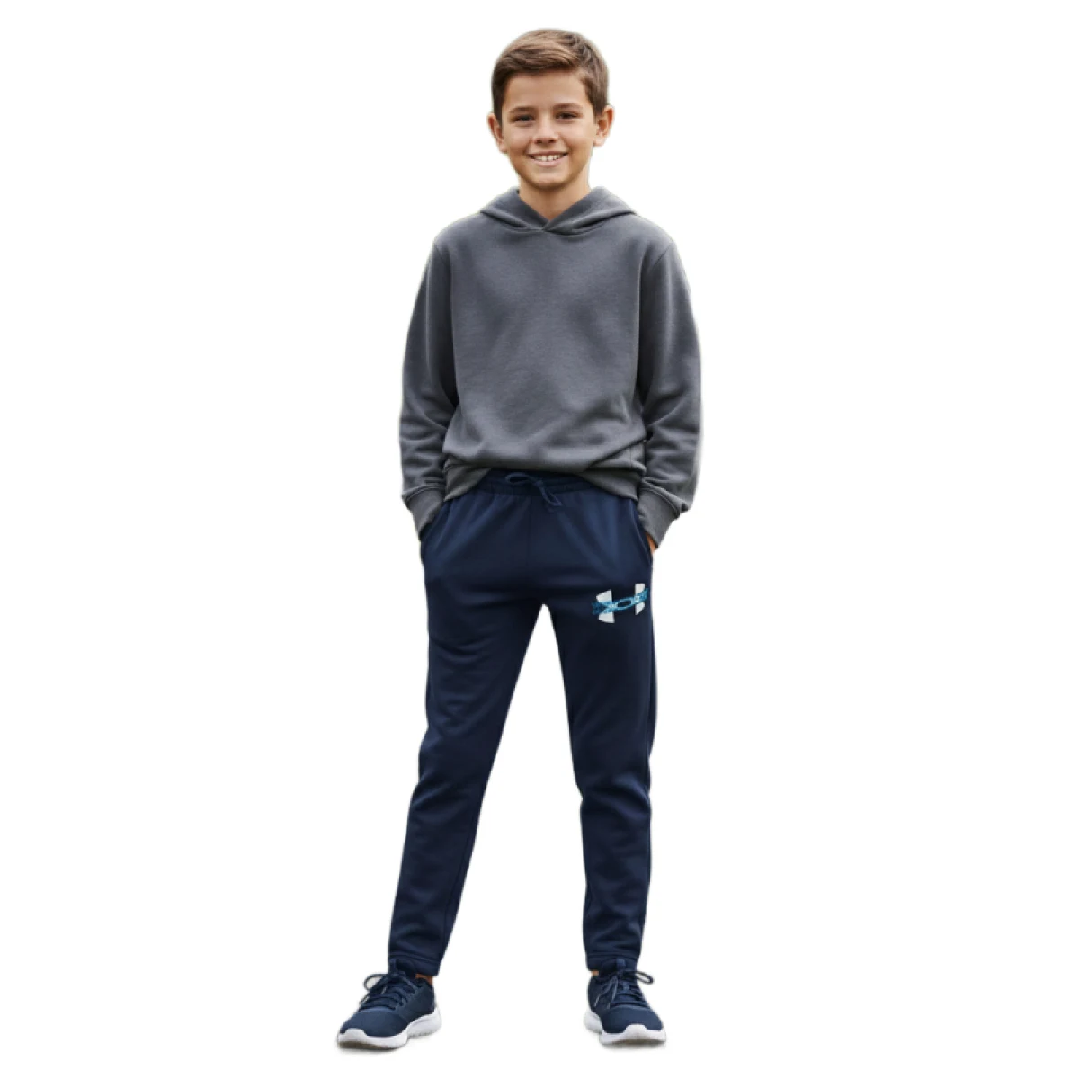 Fiú melegített melegítőnadrágok UNDER ARMOUR UA Rival Flc Cblck Grphc Jgr · záber 2