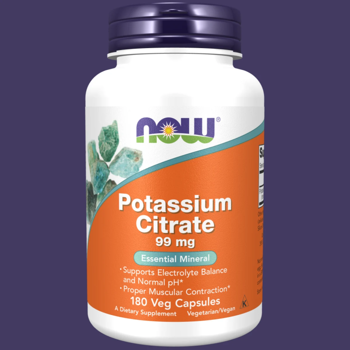 Potassium Citrate / Kálium-Citrát/ 99 mg - 180 Veg Capsule · záber 1