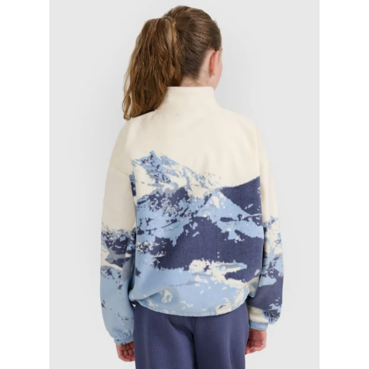 Lány síelés Polár pulóver 4F JUNIOR FLEECE F343-4FJWAW25TFLEF343-90A-MULTICOLOUR ALLOVER · záber 3