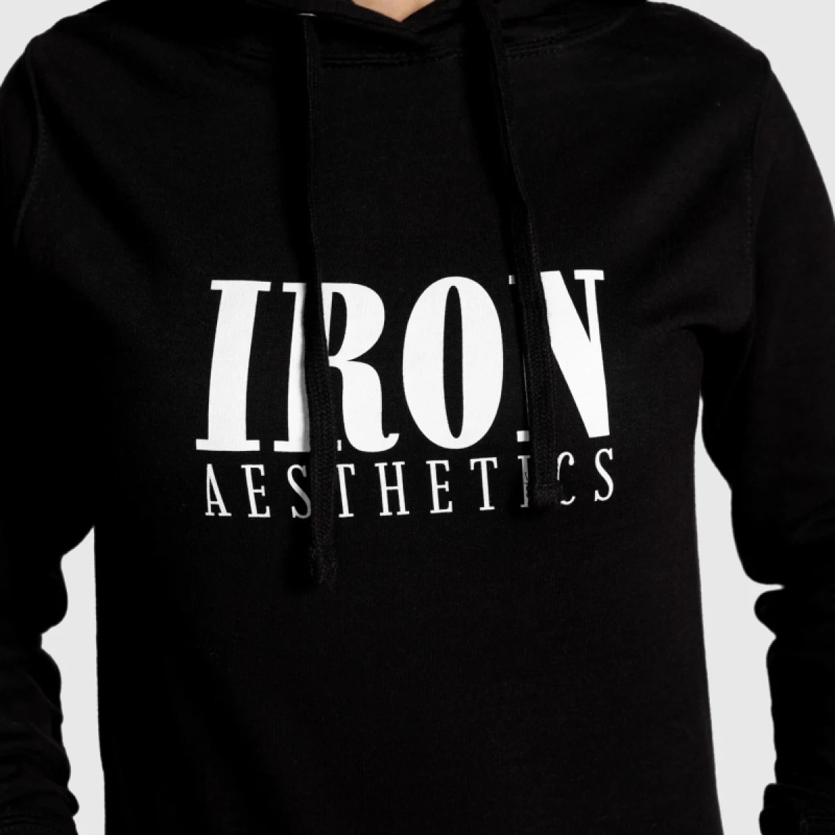 Női pulcsi Iron Aesthetics Longline, fekete · záber 2