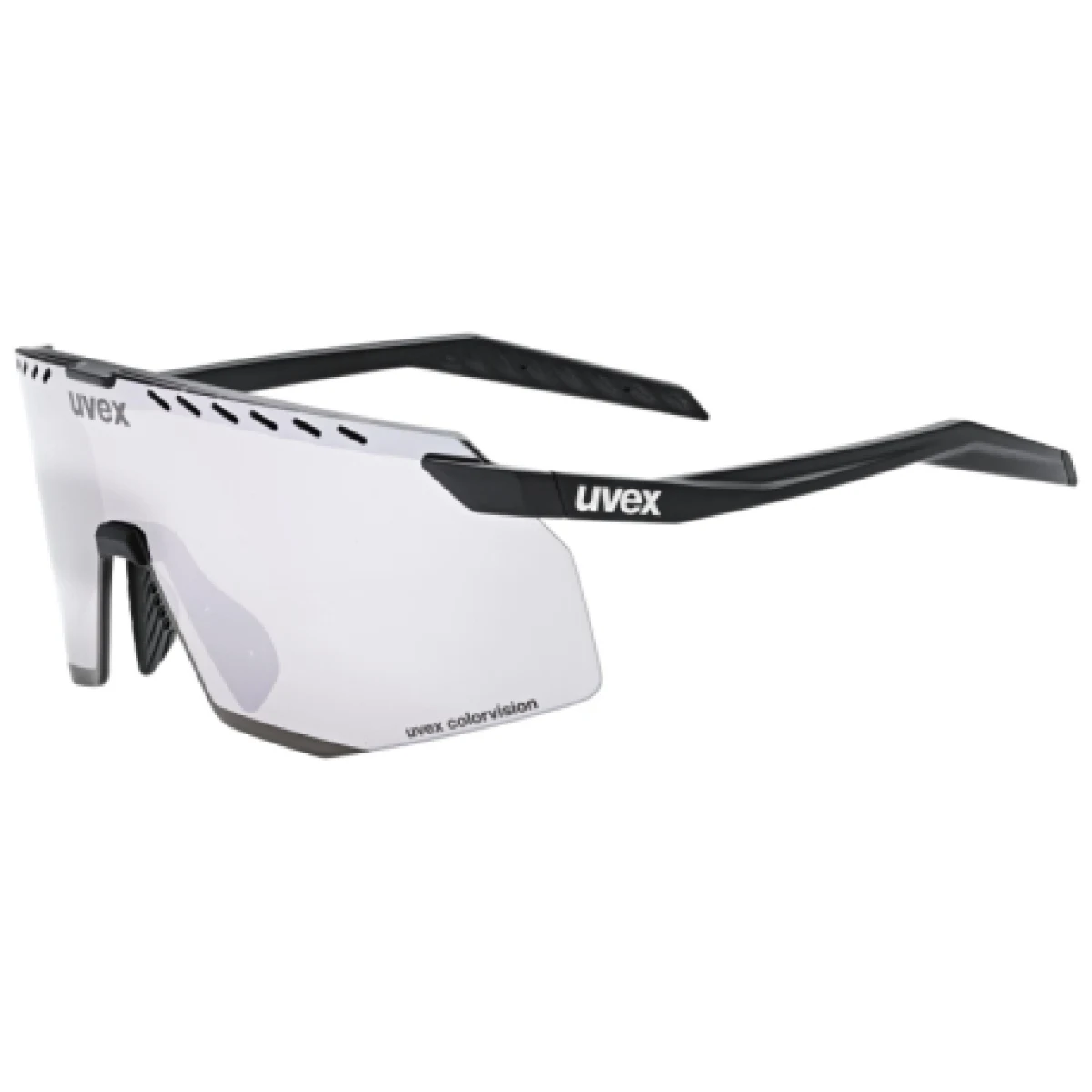 Kerékpáros napszemüvegek UVEX brýle Pace Stage CV black matt mir. silver · záber 1