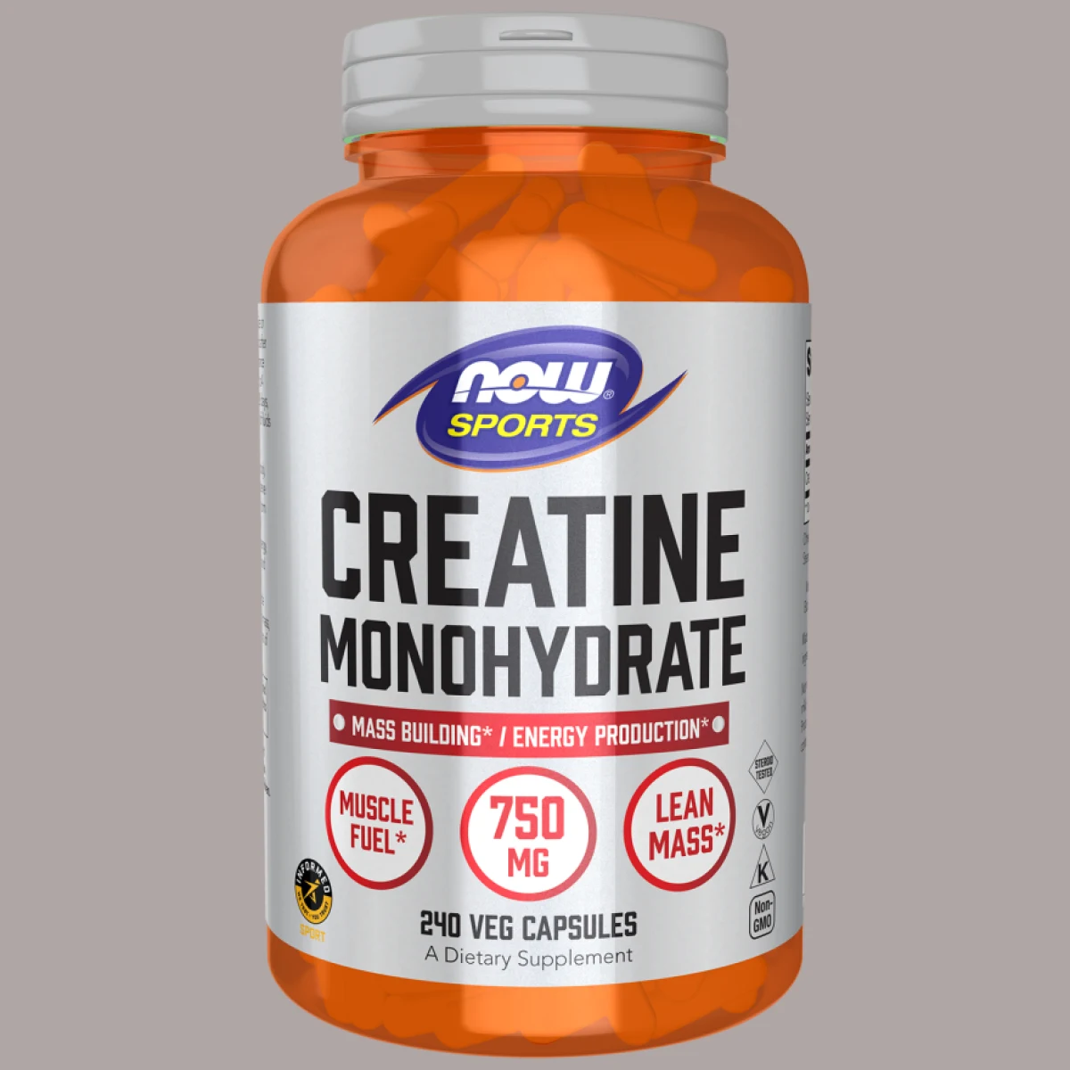Creatine Monohydrate 750 mg 240 Veg Capsules · záber 1