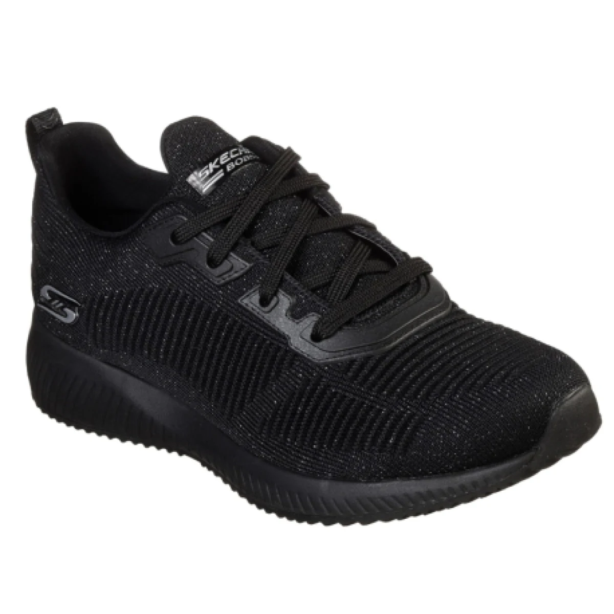 Női szabadidőcipők SKECHERS Bobs Sport Squad Total Glam black silver · záber 1