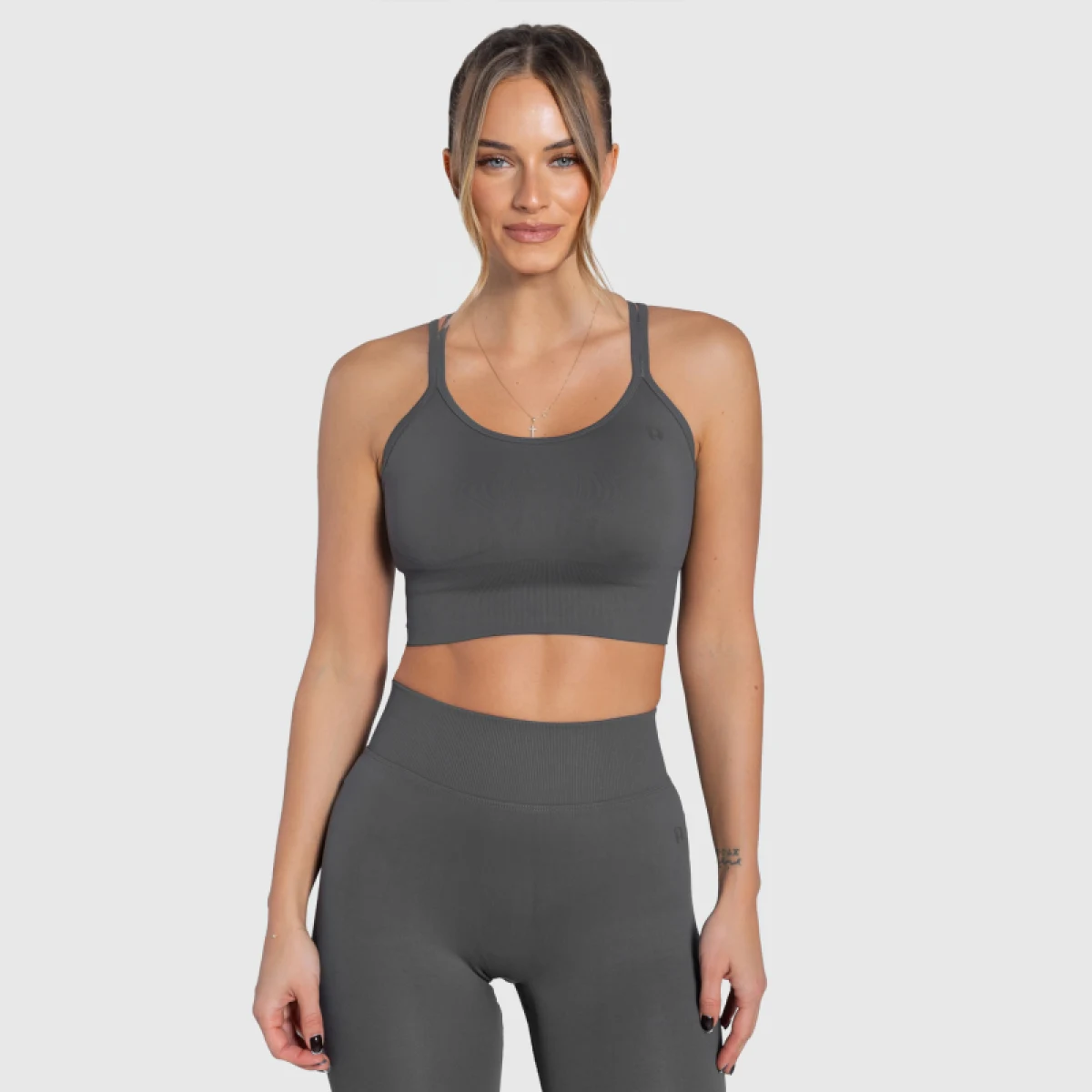Női sportmelltartó Iron Aesthetics Ultimate, szürke · záber 4