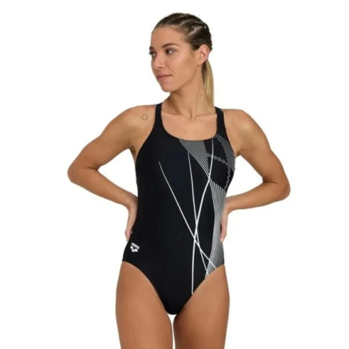 Női egyrészes fürdőruhák ARENA WO BRANCH SWIMSUIT SWIM PRO BACK · záber 1