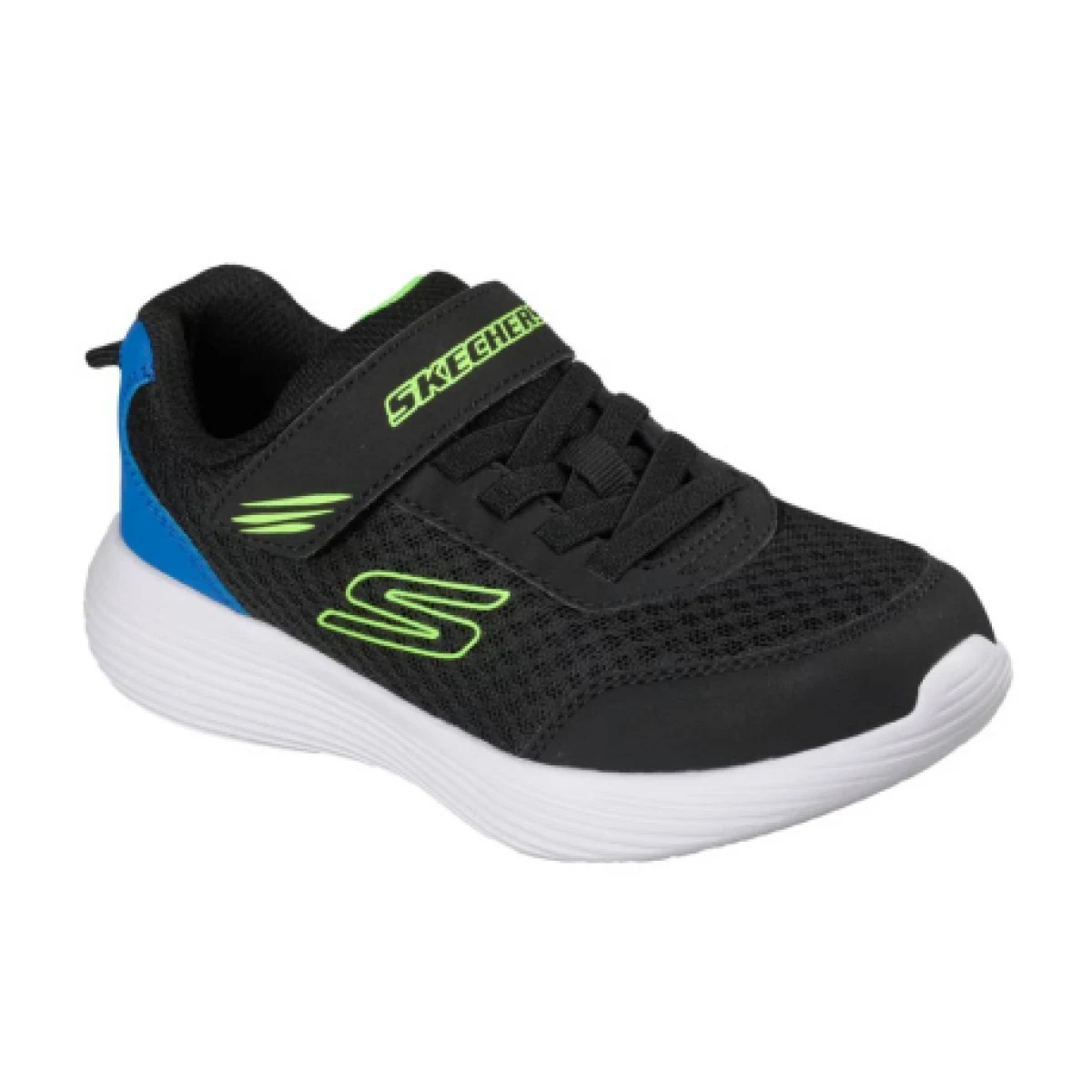 Fiú szabadidőcipők SKECHERS Go Run 400 V2 K black blue lime · záber 1