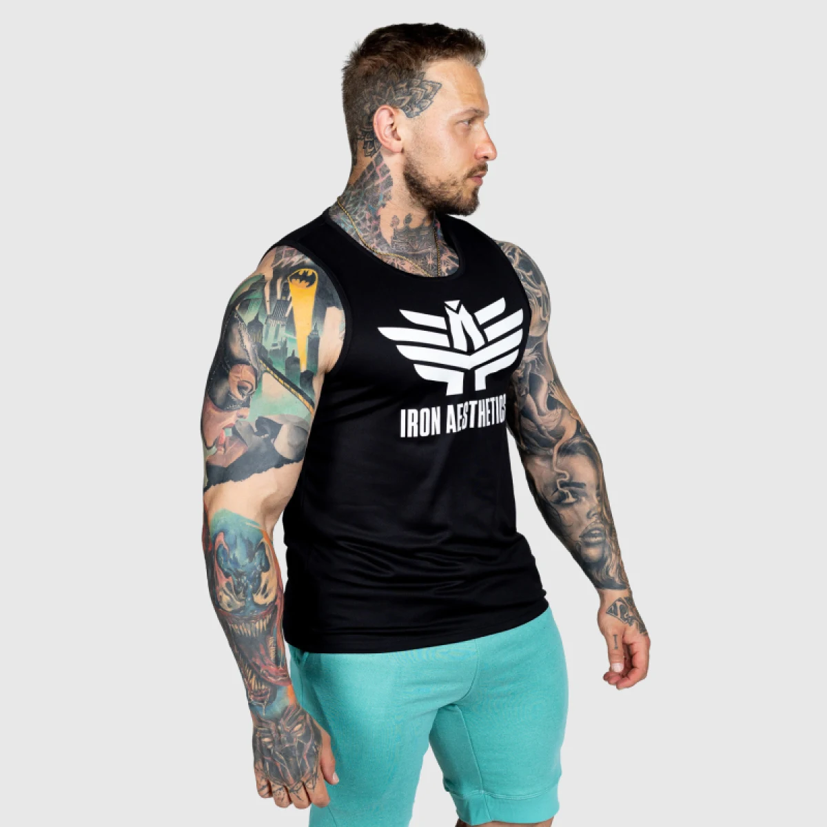 Sportos atléta Iron Aesthetics Get Fit, fekete · záber 3