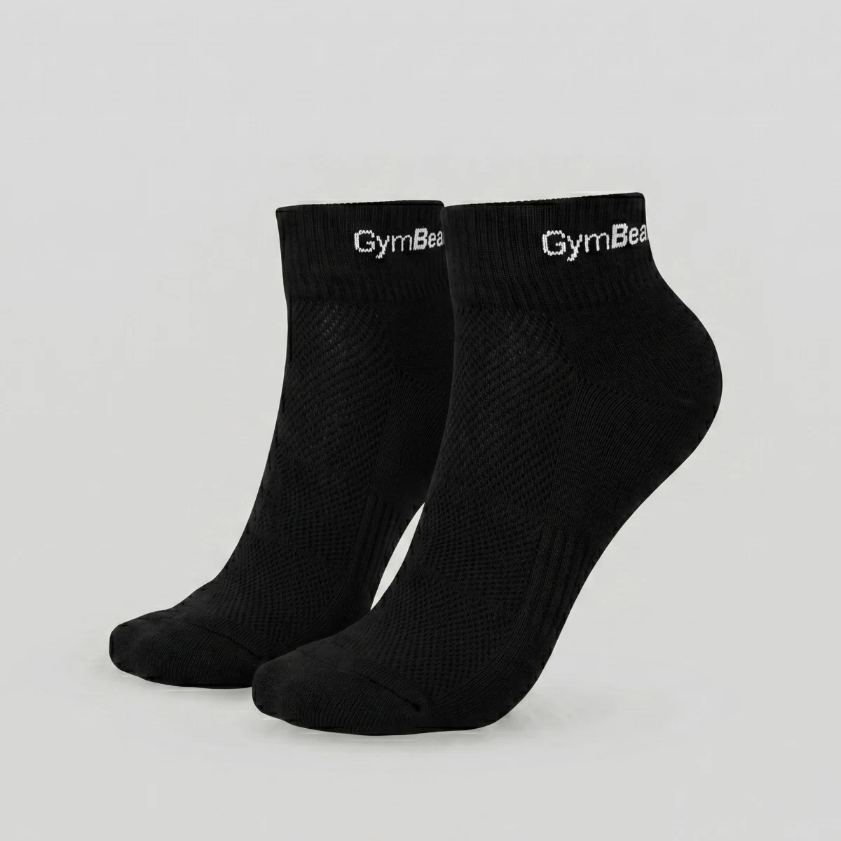 GymBeam Quarter Socks 3Pack Black · záber 2