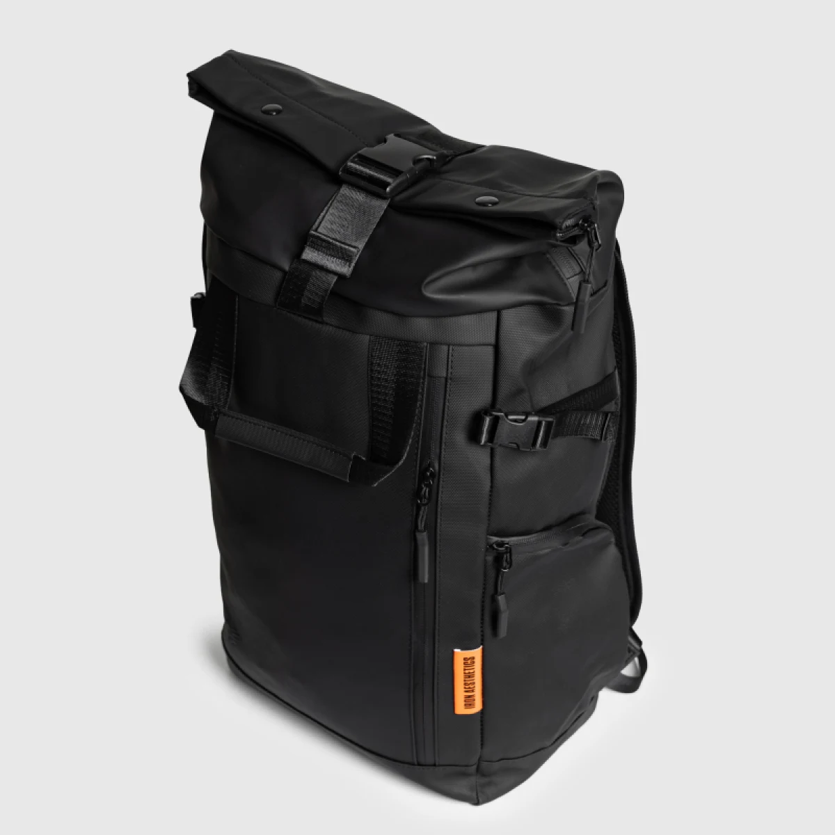 Rolltop hátizsák Iron Aesthetics Urban Pro, fekete · záber 5