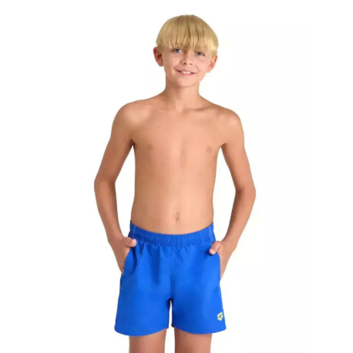Junior úszó boxeralsó ARENA BOYS BEACH BOXER SOLID R Blue · záber 1