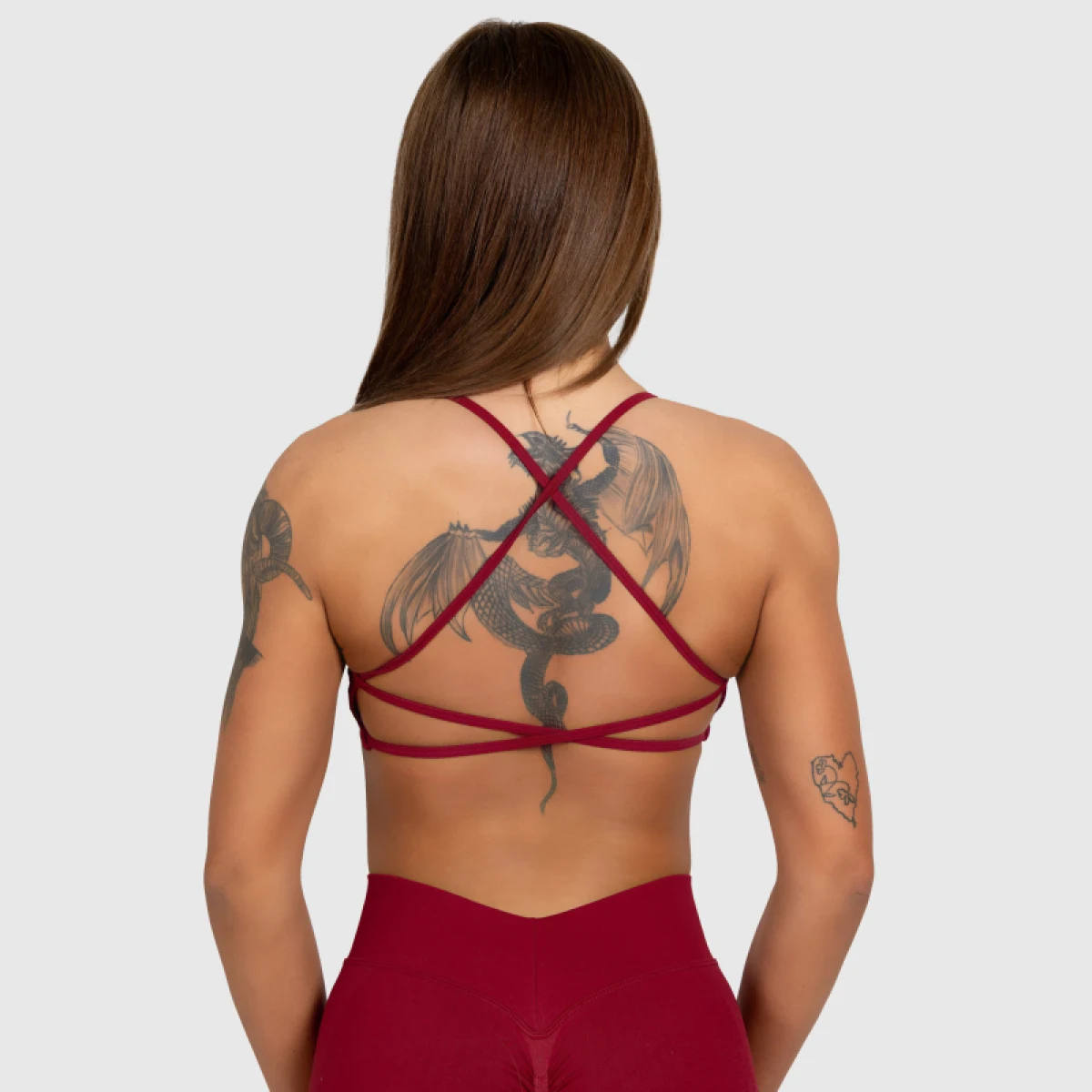 Sportmelltartó Iron Aesthetics Shape, bordó · záber 4