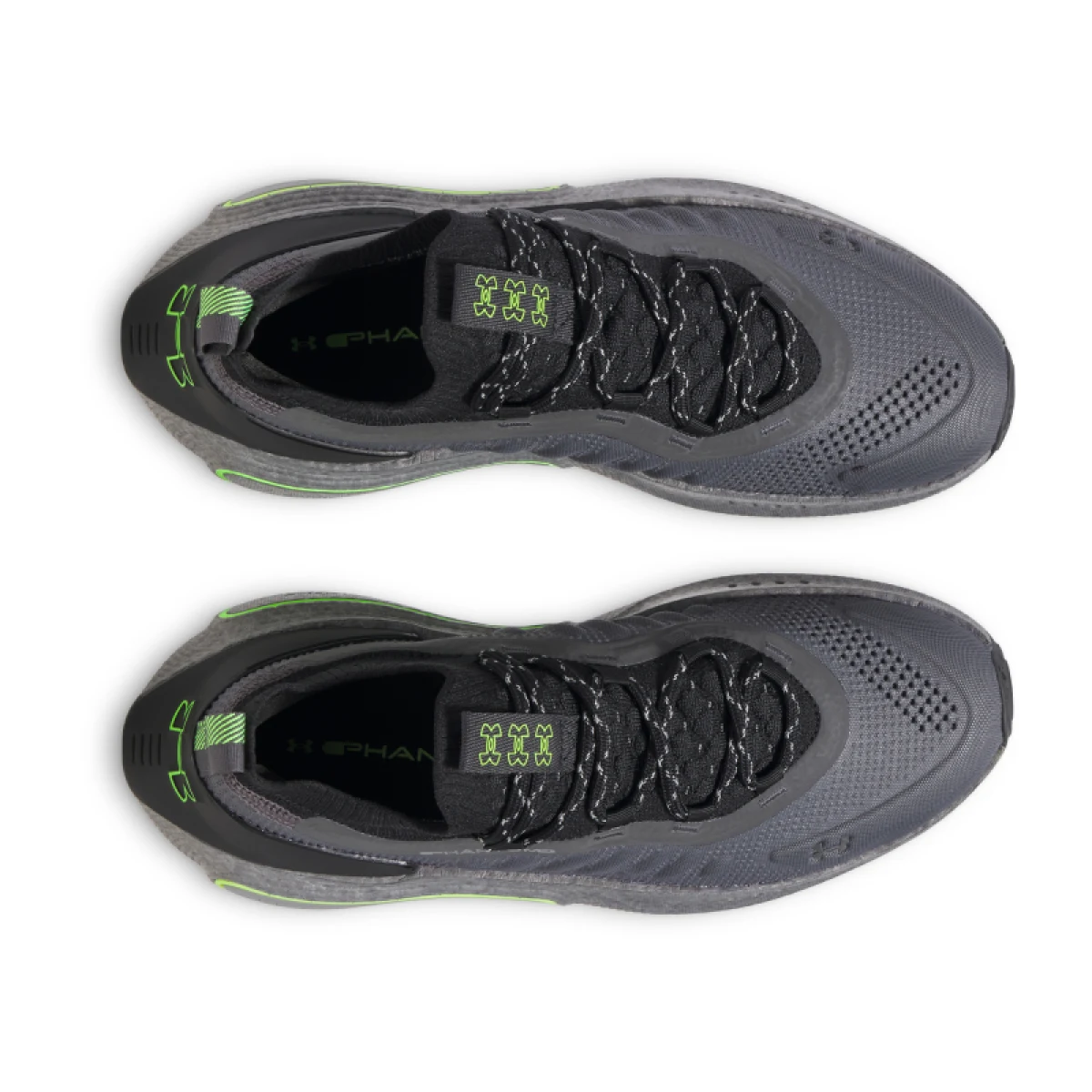 Férfi szabadidőcipő UNDER ARMOUR UA U Phantom 4 RFLCT castlerock black hyper green · záber 4