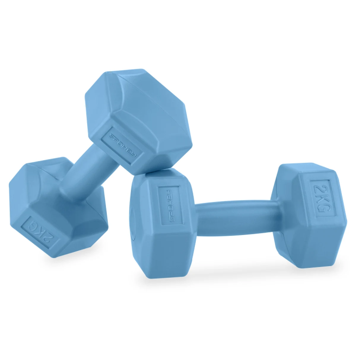 Súlyzó készlet SPOKEY MONSTER BLUE HEXA 2x 2 kg · záber 3