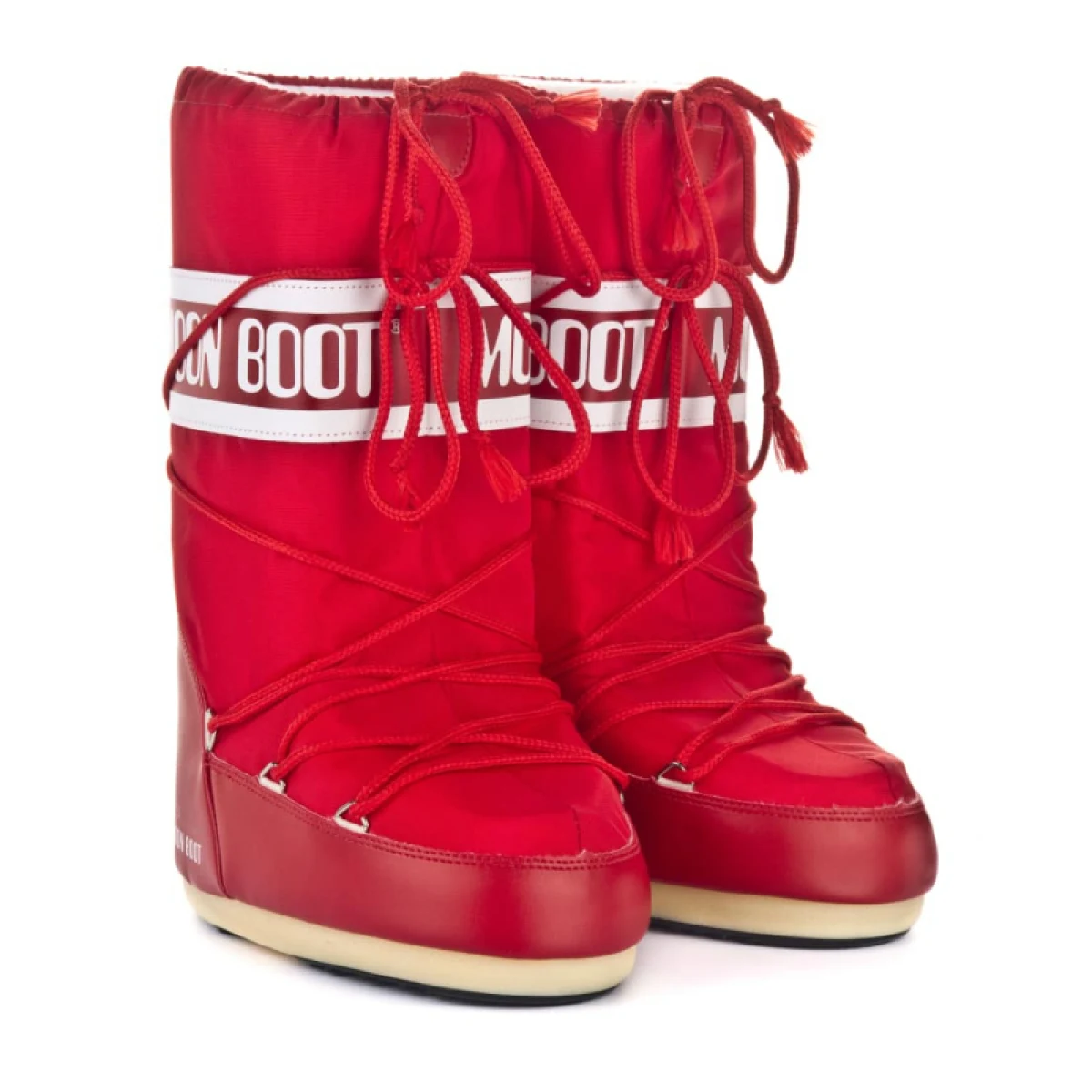 Női magas téli csizmák MOON BOOT ICON NYLON, 003 red · záber 3