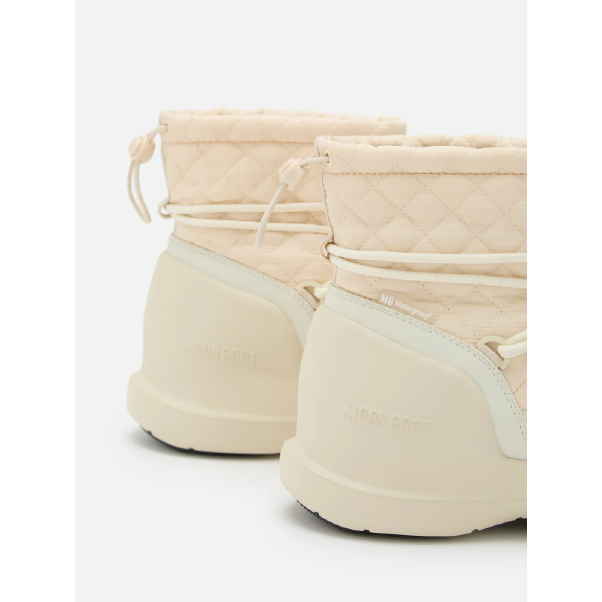 Alacsony téli cipők MOON BOOT MB MEZZALUNA QUILTED MID WP-L002 CREAM · záber 4