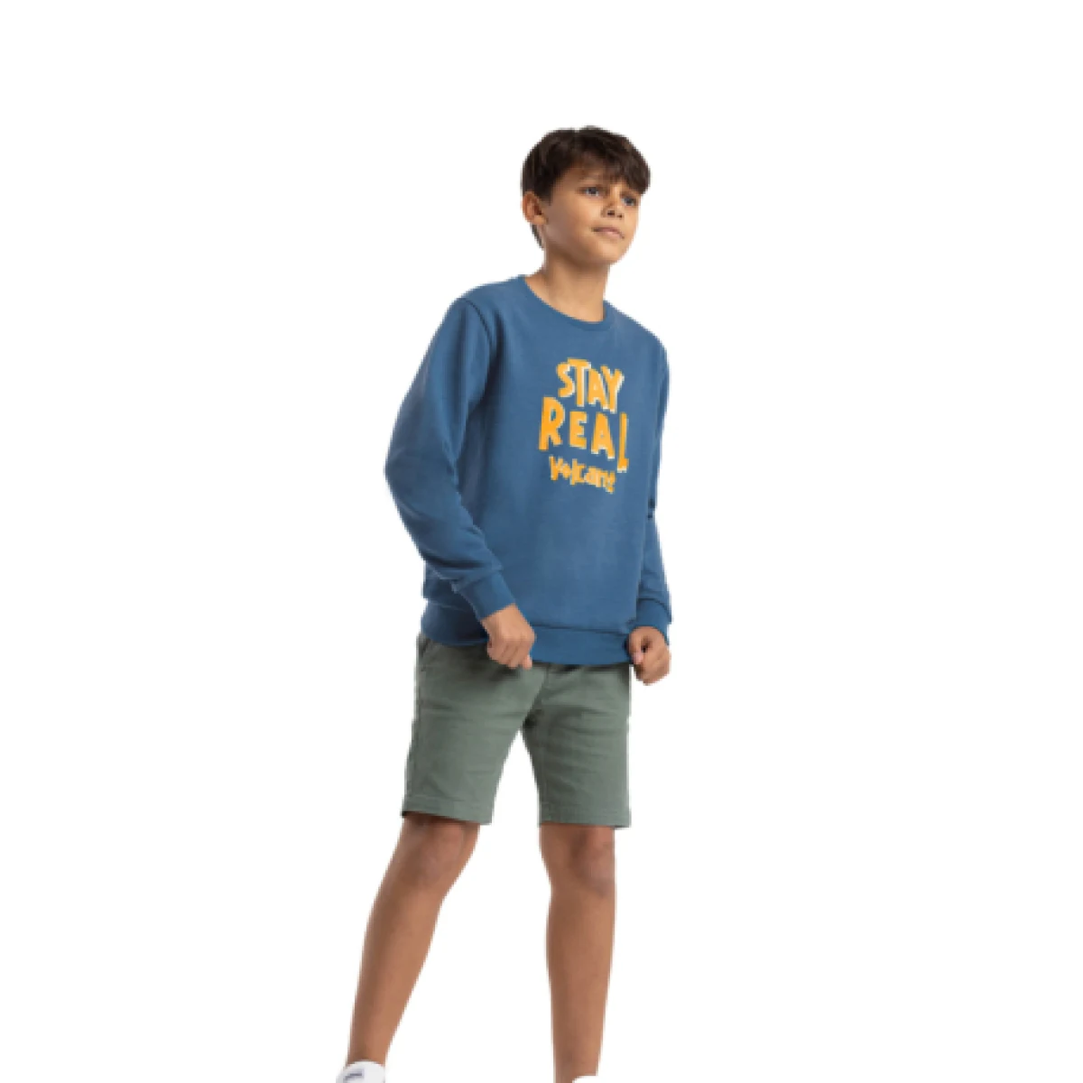 Fiú kapucnis pulóver VOLCANO B-ANDY JUNIOR 611 BLUE - Pohlavie: Gyerek · záber 1