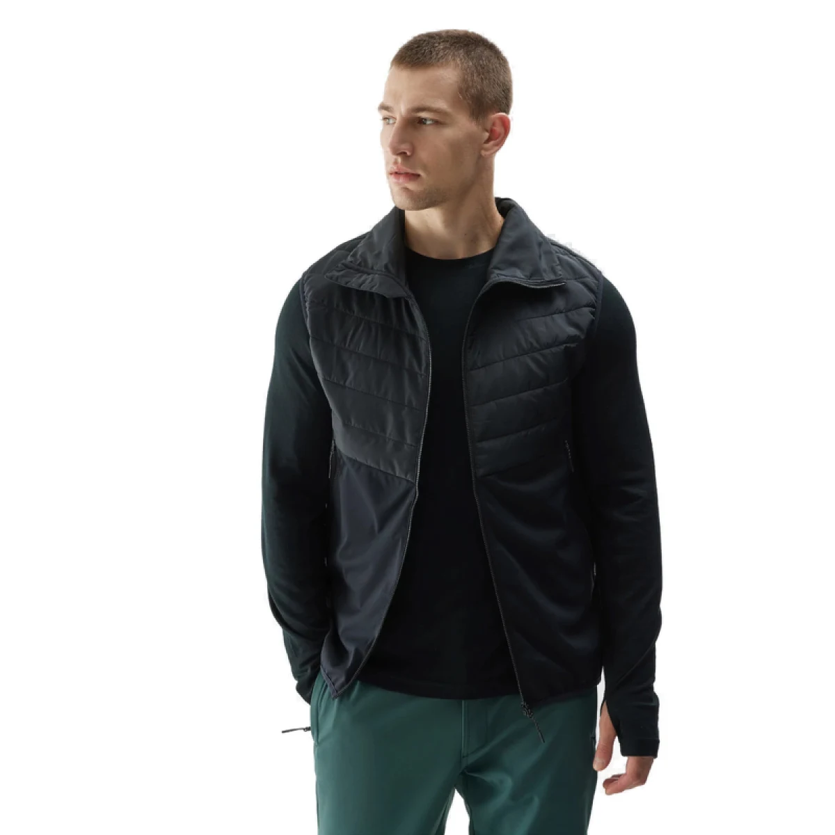 Férfi túrázó mellény 4F VEST-AW23TVJAM041-20S-DEEP BLACK · záber 2