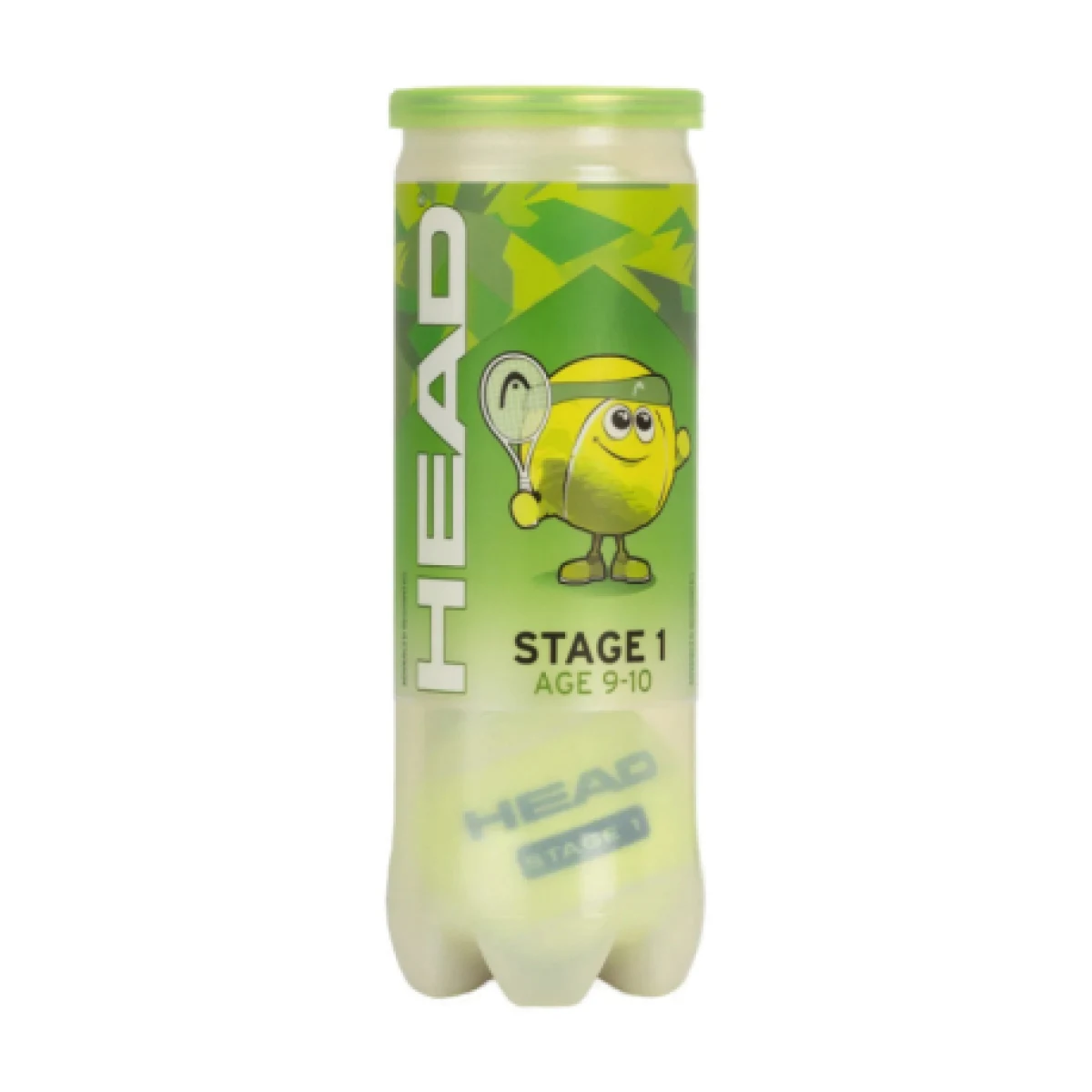 Teniszlabdák 3 db HEAD 3B STAGE 1 - GREEN - 6 DZ · záber 1