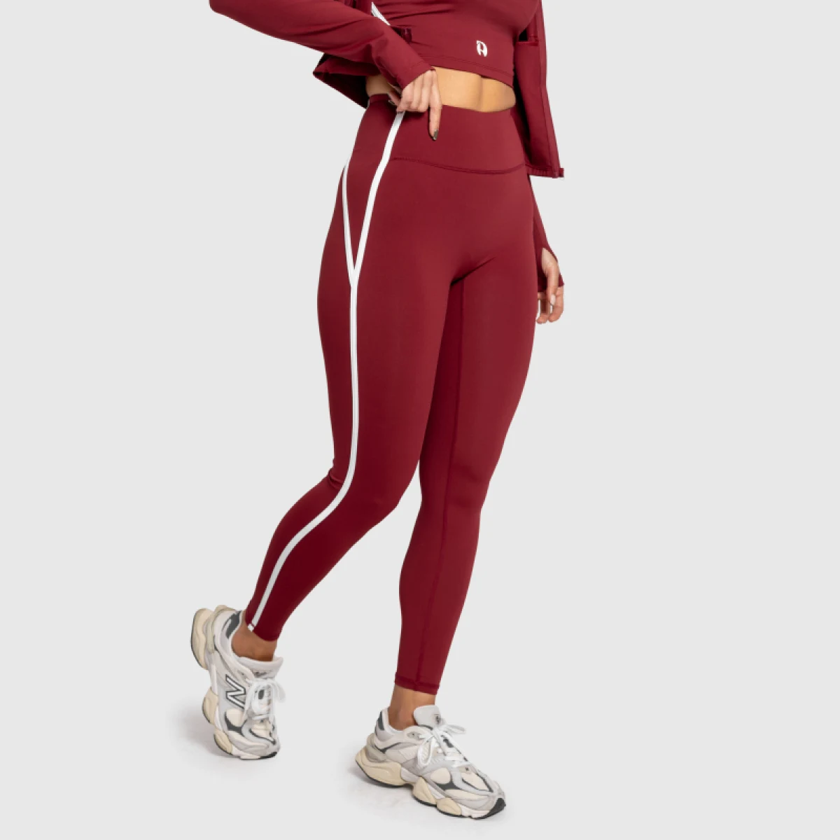 Női leggings Iron Aesthetics Define, bordó · záber 2