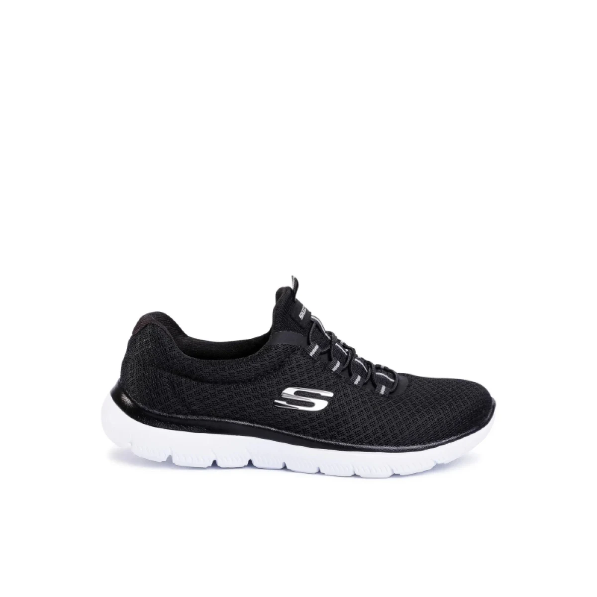 Női szabadidőcipők SKECHERS Summits Slip-Ins W black white · záber 2