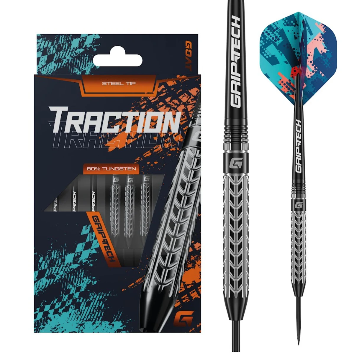 Darts szett GOAT steel Traction 22g 80% · záber 1