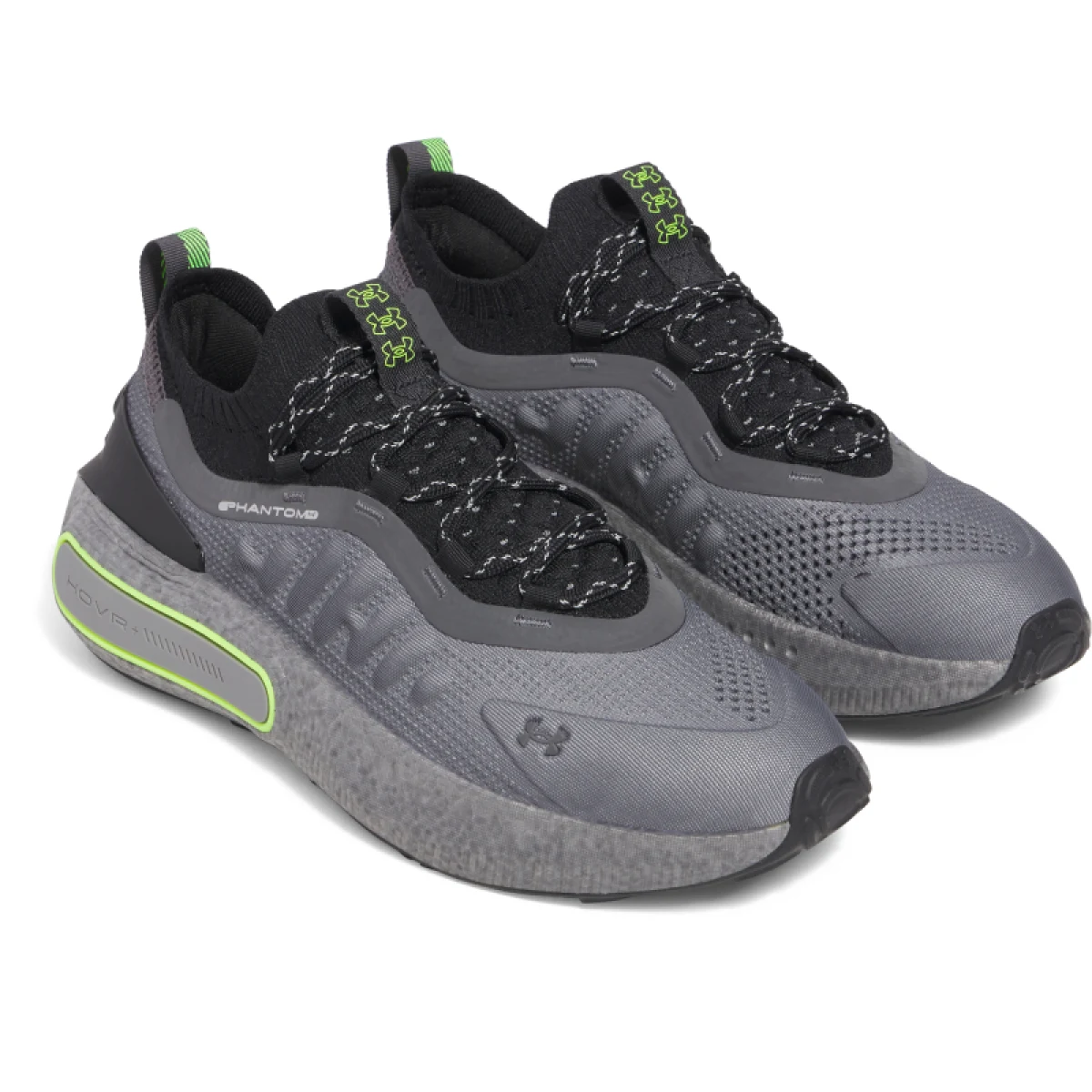 Férfi szabadidőcipő UNDER ARMOUR UA U Phantom 4 RFLCT castlerock black hyper green · záber 3