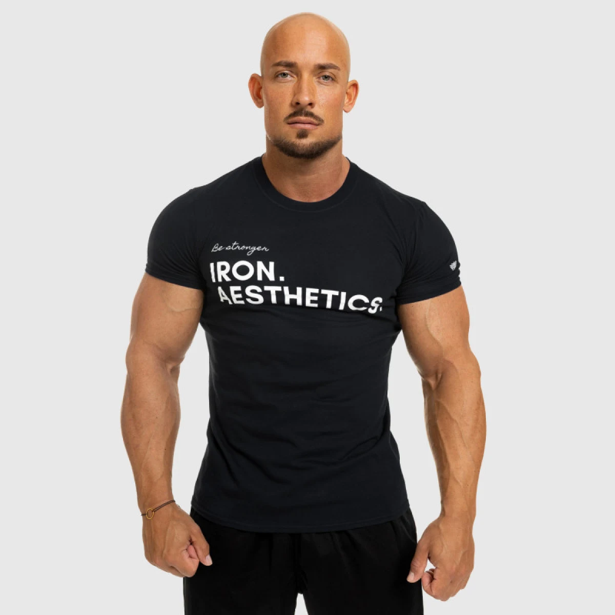 Férfi fitness póló Iron Aesthetics Be Stronger, fekete · záber 2