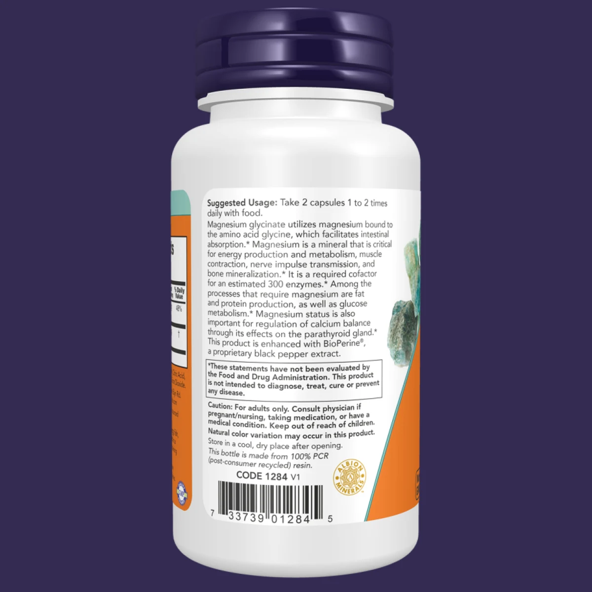 Magnesium Glycinate with BioPerine® 60 Veg Capsules · záber 4