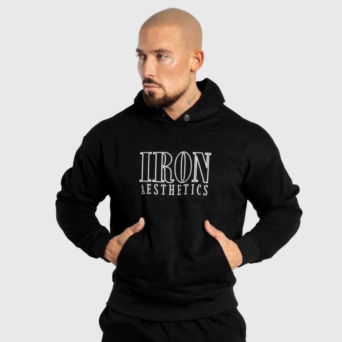 Férfi pulóver Iron Aesthetics Swaggie, fekete · záber 2