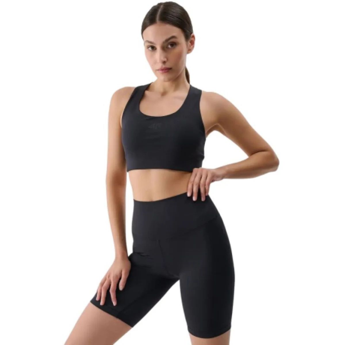 Női edzőnadrágok 4F SHORT TIGHTS FNK F019-20S-DEEP BLACK · záber 1
