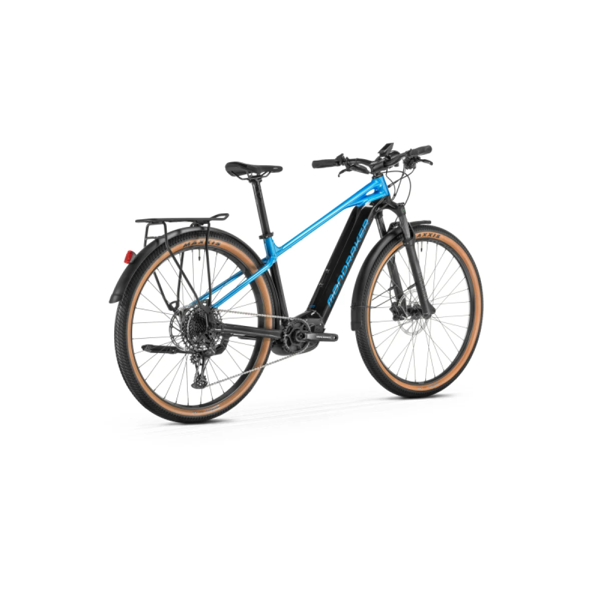 Túra elektromos kerékpár MONDRAKER Prime R X, black marlin blue · záber 3